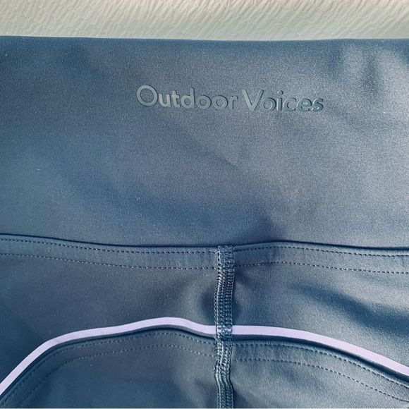 Outdoor Voices Navy Rainbow Reflective Outline Leggings S Small - Picture 5 of 6